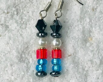 Handmade Christmas Soldier Earrings