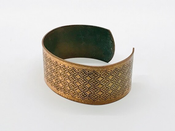 Vintage Copper Cuff Bracelet, Copper Jewelry, Vin… - image 3