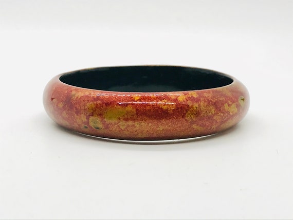 1960’s Handcrafted Kashmir Wooden Bangle Bracelet… - image 1