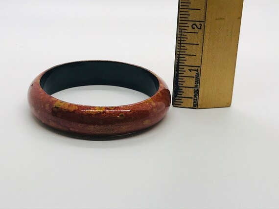 1960’s Handcrafted Kashmir Wooden Bangle Bracelet… - image 7