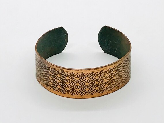 Vintage Copper Cuff Bracelet, Copper Jewelry, Vin… - image 4
