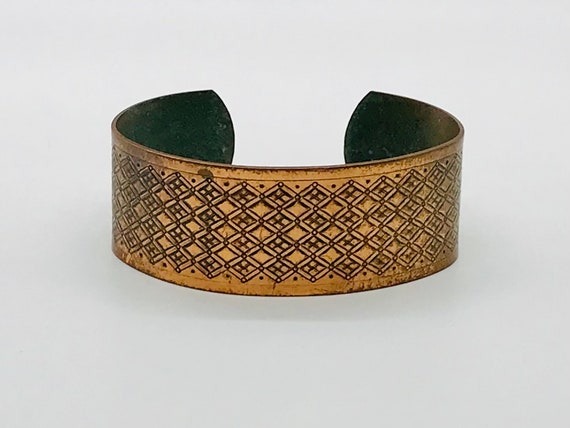 Vintage Copper Cuff Bracelet, Copper Jewelry, Vin… - image 2