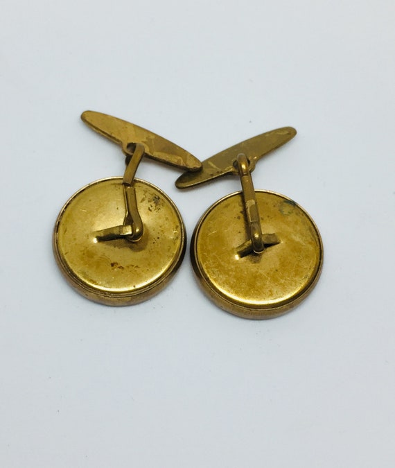 Men’s Antique Seahorse button cufflinks. - image 3