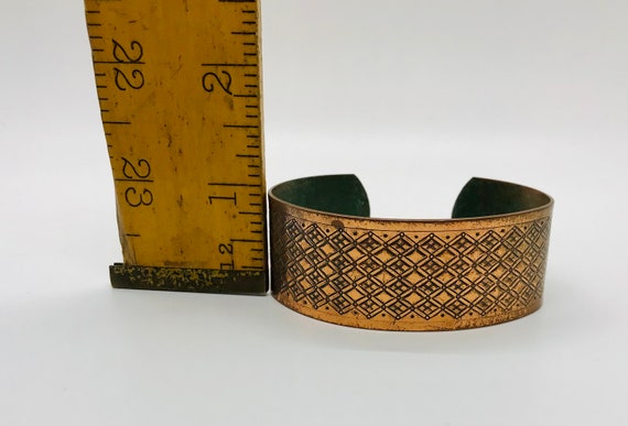 Vintage Copper Cuff Bracelet, Copper Jewelry, Vin… - image 6
