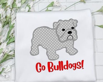 Camisa Bulldogs, Georgia, Mascota, vaya Bulldogs/Hermano/Monograma/Ruffle/Bebé/Niño/Niño/Niños/Camisa/Onesie/Bubble/Gown/Romper