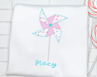 Roupa cata-vento/roupa de primavera/roupa de verão/menina/irmão/monograma/babado/bebê/criança/criança/criança/camisa/macacão/bolha/vestido/macacão