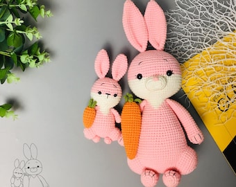 Mommy and baby bunny pattern by Bumcraft/crochet pattern/Easter bunny/amigurumis