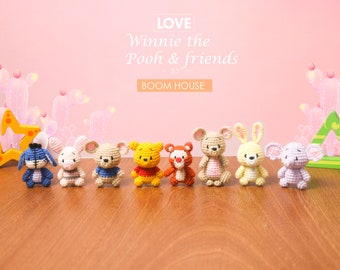 PATTERN Miniatures-Winnie the POOH & friends pattern -Bumcraft