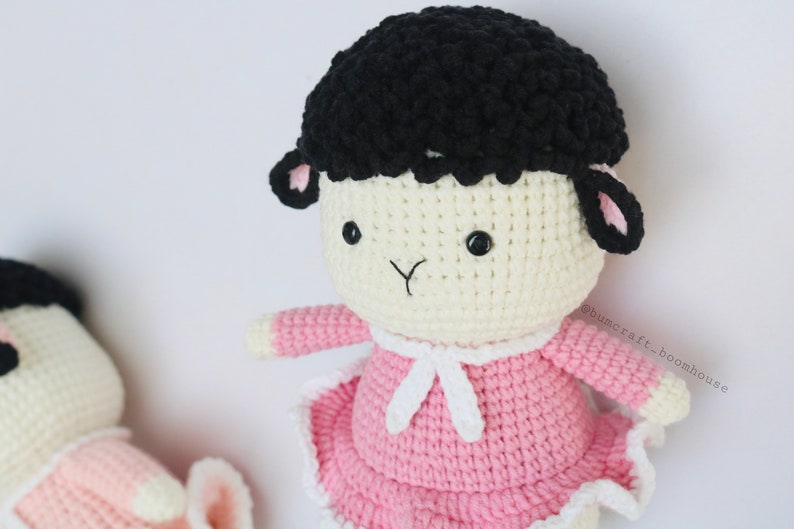 Ami zoo 1 LAMB crochet pattern/ amigurumi crochet stuffed animals/ crochet designer by Bumcraft image 4