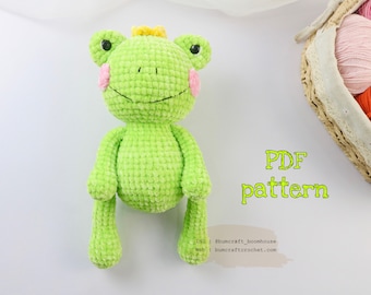 King FROG crochet pattern/ crochet amigurumi pattern/frog handmade decor/crochet ideas/bumcraft