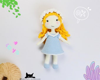 Tina crochet pattern/crochet princess/amigurumi doll/doll making/pdf pattern/bumcraft