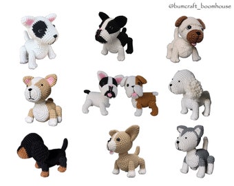 Crochet Patterns Amigurumi, Crochet Animal Toys, Crochet Pattern Dog, Crochet Project, Tiny  Crochet Animal Pattern, Amigurumi Animal Toys