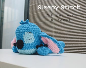 Sleepy Blue Alien Crochet pattern PDF | Cute amigurumi Plush (all levels)