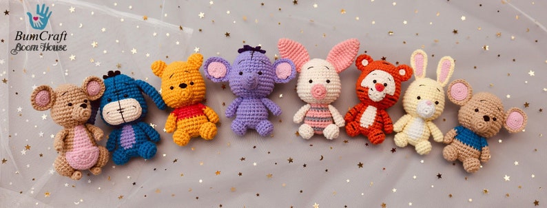 PDF PATTERN 8in1 winnie the POOH and friends crochet pattern by Bumcraft image 5