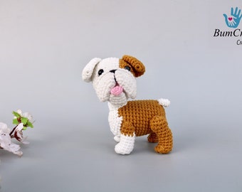 BULLDOG pattern/Crochet dog/puppies crochet/ BumCraft