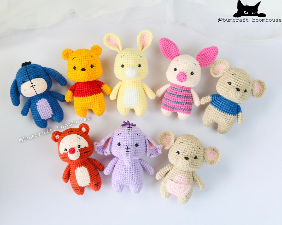 PDF Pattern_8in1 Winnie the POOH and Friends Crochet Pattern by