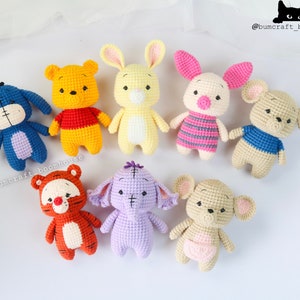 PDF PATTERN_8in1 Winnie the POOH and friends crochet pattern by Bumcraft 2