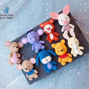 PDF PATTERN 8in1 winnie the POOH and friends crochet pattern by Bumcraft image 2