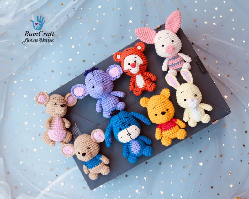 PDF PATTERN 8in1 winnie the POOH and friends crochet pattern by Bumcraft image 2