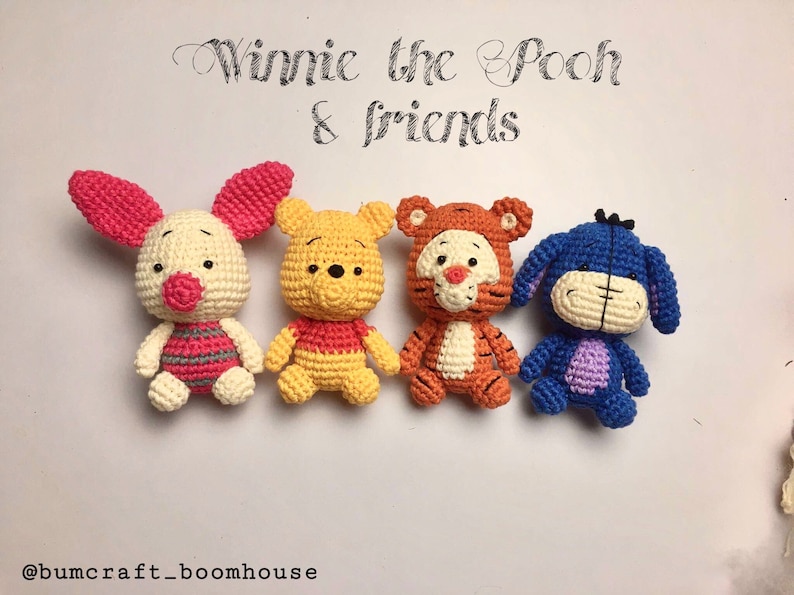 PDF PATTERN 8in1 winnie the POOH and friends crochet pattern by Bumcraft image 6