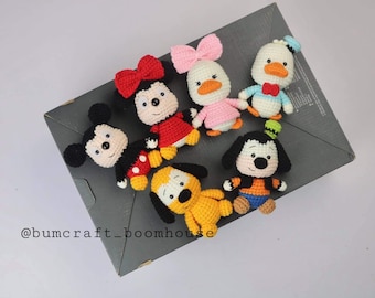 PDF PATTERN- 6in1-Micky Mouse and friends crochet pattern by Bumcraft