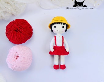Maruko crochet pattern/crochet doll/PDF pattern by Bumcraft