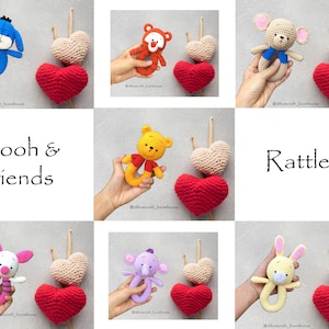 PATTERN POOH and friends RATTLEs pattern by Bumcraft image 1