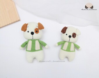 Ami zoo 1 - DOGGY crochet pattern - crochet stuffed amigurumi puppy animals - how to crochet a dogby Bumcraft