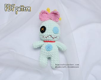 Patrón de crochet SCRUMP l Tutorial de amigurumi en PDF l Lindo peluche DIY l Crochet inspirado l Descarga instantánea