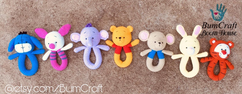 PATTERN POOH and friends RATTLEs pattern by Bumcraft image 9