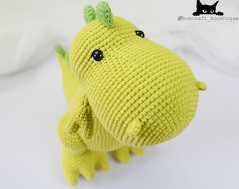 T-rex Dinosaur crochet pattern by Bumcraft