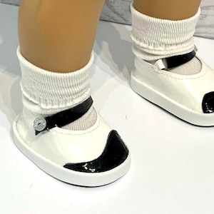 Handmade Shoes For 18&quot; Dolls - Faux Patent Leather Shoes Made to Fit 18 Inch Girl Dolls