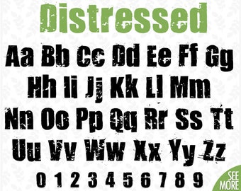 Download Distressed font svg Grunge font svg Distressed alphabet ...