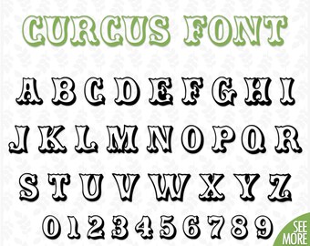 Circus font svg file Circus monogram svg Funfair font svg Funfair alphabet letters svg Circus digital font Circus alphabet for Cricut