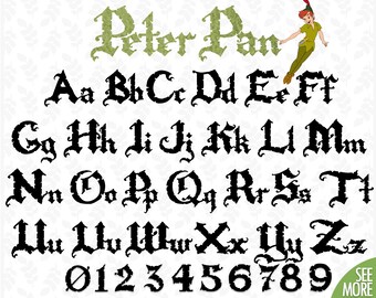 Pirates font svg Peter Pan font svg Pirates of the Caribbean font svg Pirates alphabet letter svg Disney font svg Font svg files for Cricut