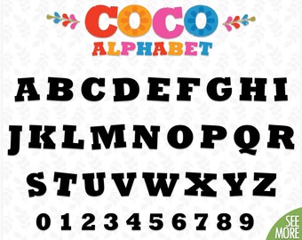 Coco font svg School font svg Bold font svg Coco alphabet letters svg Block font svg Silhouette Cricut font svg Monogram font svg Font svg