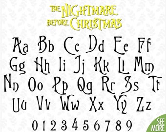 Download Free Nightmare Before Christmas Font Svg Nightmare Before Christmas Alphabet Letter Svg Nightmare Before Christmas Font Clipart Clipart Cut Files 25073 Free Svg Fonts High Quality For Your Designs PSD Mockup Template