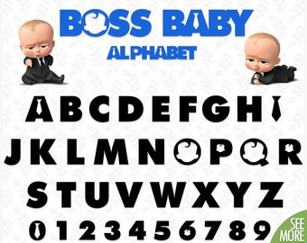 Boys font svg Kids font svg Disney Baby font svg Disney font svg Disney Boss font clipart Boys birthday letters svg Font svg files