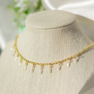 Simple Choker Necklace, Handmade Jewelry, Boho Necklace, Bead Charm Necklace, Simple Jewelry, Trendy Necklace