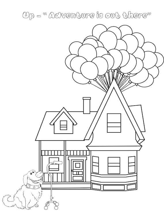 up house coloring pages