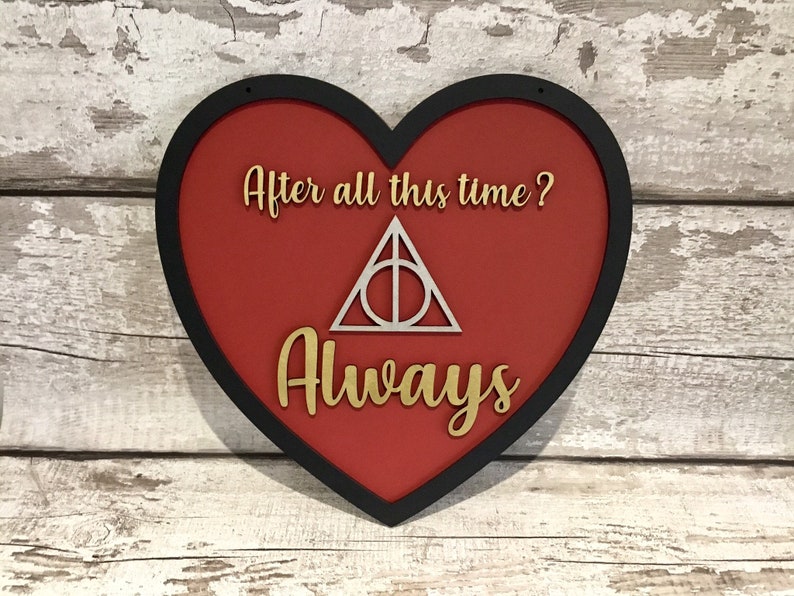 After all this time always harry potter personalised photo sign plaque
