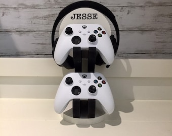 Personalised Wooden Headset Gaming Controller Holder/Stand