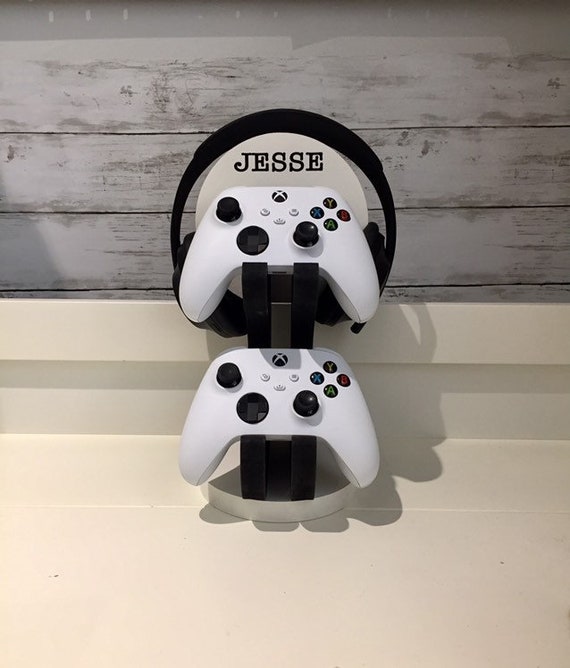 Personalised Wooden Headset Gaming Controller Holder/Stand