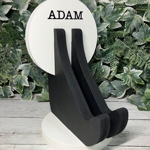 Personalised Wooden Gaming Headset & Controller Holder – Gamer Desk Stand Bild 14