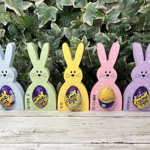 Personalised Bunny Creme Egg Holder - Easter Gift