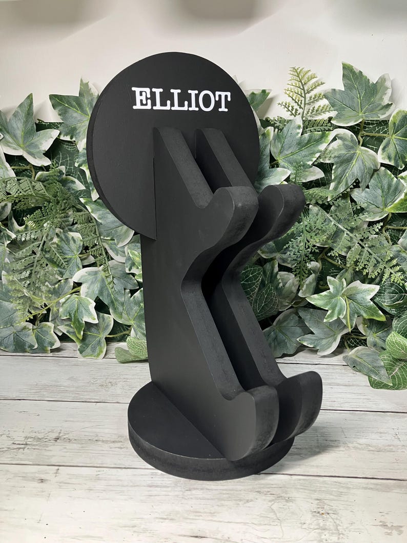 Personalised Wooden Gaming Headset & Controller Holder – Gamer Desk Stand Bild 15