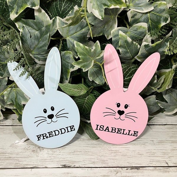 Personalised Wooden Easter Bunny - Easter Tree Decoration - Easter Rabbit