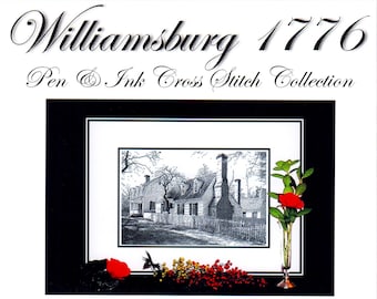 Williamsburg 1776   (Pen and Ink Designs). From the Capitol to the Governor's Palace, residents lined Williamsburg with beautiful homes