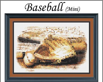 Baseball (Mini) - A mini version of Ronnie's original "Baseball". Quick and easy to stitch.