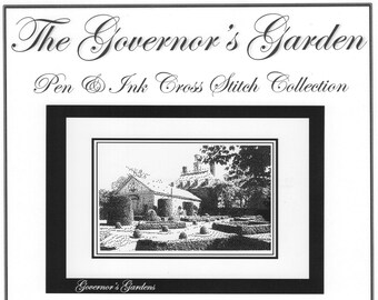 The Governor's Gardens   (Pen and Ink Designs) is a look into the majestic gardens behind the Governors Palace